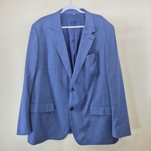 Bonobos Jetsetter Stretch Wool Suit Jacket Blazer Men's 52R Blue‎ Standard Fit